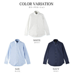 [SEIRYU] [YOSHIDA SHIRTS] Seiryu knit shirt, made in Japan, button-down, Kanoko, Coolmax, moisture-wicking, quick-drying, men's, long sleeves, SNKN23-043 