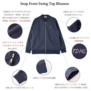 [FundAmental] Outerwear for men, 100% polyester, zip-up FL23FW-005