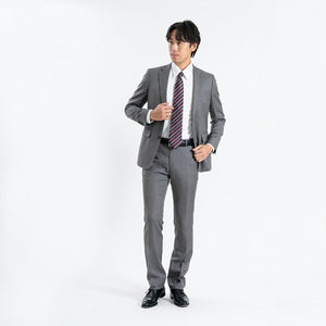 【日本製】 ワイシャツ メンズ ビジネス 長袖 スリムフィット 吸水速乾 ストレッチ ノーアイロン 無地 レギュラーカラー イージーフォーマルシャツ サックス(SNKN24-073FM-sa)