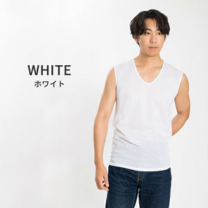 [Seiryu] V-neck innerwear, sleeveless underwear, men's, made in Japan, breathable, quick-drying, lightweight, quick-drying, 22SS0002 