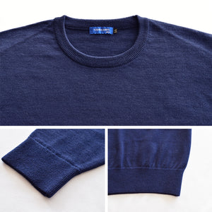[FundAmental] Men's Long Sleeve T-Shirt, Made in Japan, Hard Cotton, Boat Neck, 100% Cotton, FL22FW-004M 
