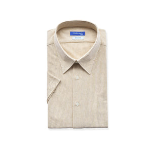 [SEIRYU] Casual Shirt, Knit Shirt, Striped, Men's, Short Sleeve, Made in Japan, 100% Cotton, Organic Cotton SHKB24-071 