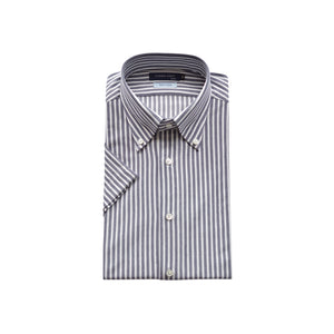 [SEIRYU] Business Shirt, Dress Shirt, Knit Shirt, Striped, Button-down, Men's, Short Sleeve, Made in Japan, Birdseye SHKN24-063 