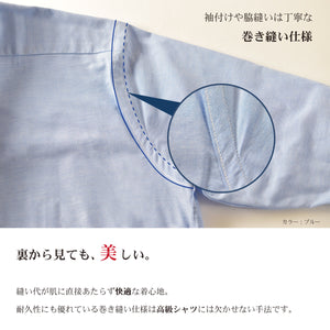 [SEIRYU] [YOSHIDA SHIRTS] Seiryu 100% cotton business shirt, dress shirt, made in Japan, Oxford, men's, long sleeve, SNFG23-048 