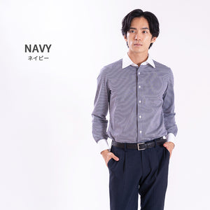 [Seiryu] Father's Day Gift Present Knit Shirt Men's Long Sleeve Button Down Made in Japan 2021-SS22 