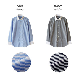 [Seiryu] Father's Day Gift Present Knit Shirt Men's Long Sleeve Button Down Made in Japan 2021-SS22 