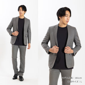 【日本製】 tシャツ メンズ 吸水速乾 通気性 ビジネスカジュアル クルーネック 無地 リネンライク ブラック(stkb26-114-bk)
