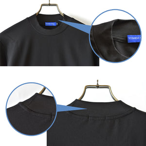 [FundAmental] Men's Long Sleeve T-Shirt, Made in Japan, Hard Cotton, Boat Neck, 100% Cotton, FL22FW-004M 