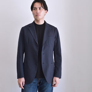 [FundAmental] Men's Long Sleeve T-Shirt, Made in Japan, Hard Cotton, Boat Neck, 100% Cotton, FL22FW-004M 