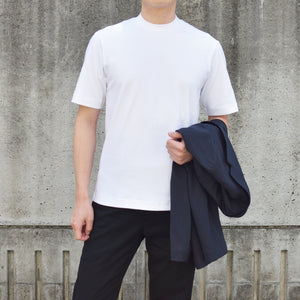 [FundAmental] Men's Long Sleeve T-Shirt, Made in Japan, Hard Cotton, Boat Neck, 100% Cotton, FL22FW-004M 