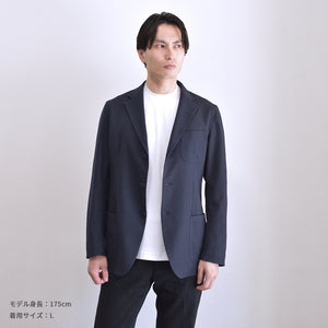 [FundAmental] Men's Long Sleeve T-Shirt, Made in Japan, Hard Cotton, Boat Neck, 100% Cotton, FL22FW-004M 