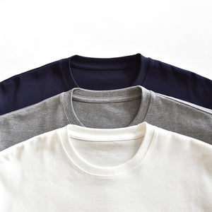 【日本製】 tシャツ メンズ 長袖 ビジネスカジュアル クルーネック 無地 綿100％ ウルティマコットン ホワイト(stkb26-127-wh)