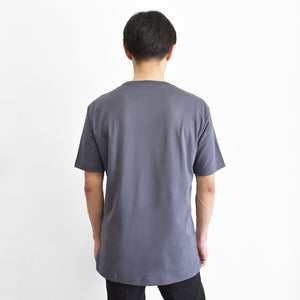【日本製】tシャツ メンズ 半袖 スビンプラチナム クルーネック 綿100％ ポケットあり ブラック(STKJ23-040-bk)